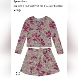 Speechless Kids Gray and Pink Matching Set